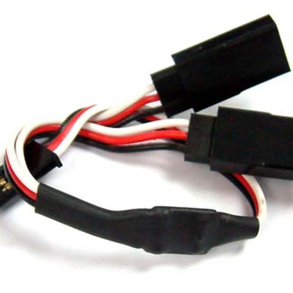 YEAH RACING 15CM Y EXTENSION LEADS WITH FUTABA/KO PROPO(NEW PLUG) CONNECTOR