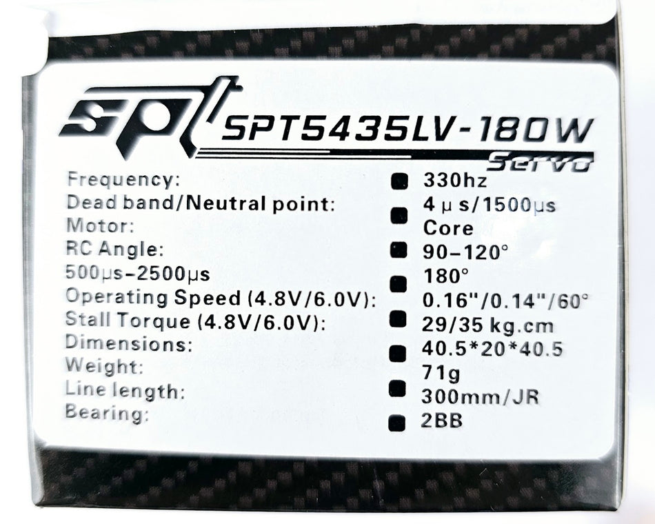 ERC SPT Waterproof 35kg (486 oz-in) Servo 25T