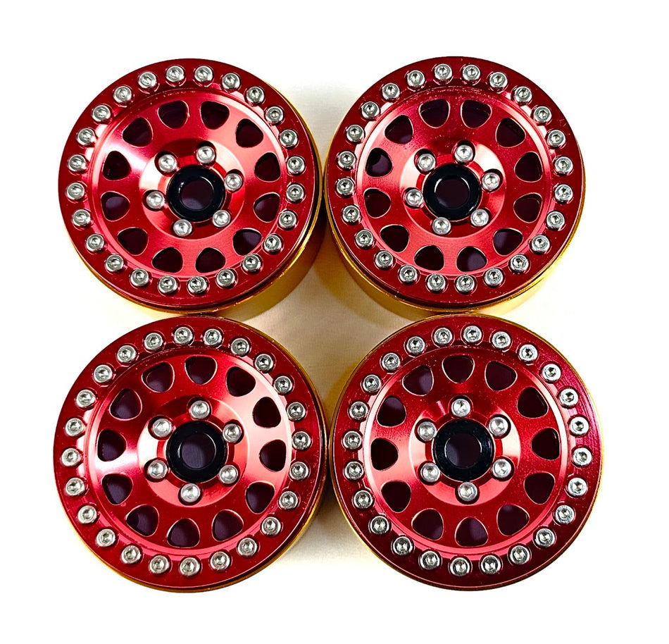 ERC 1.9 Aluminum Bead Lock Wheel Set 4ps Red