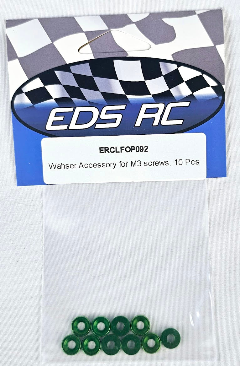 ERC Countersink Washer M3 10pcs Green