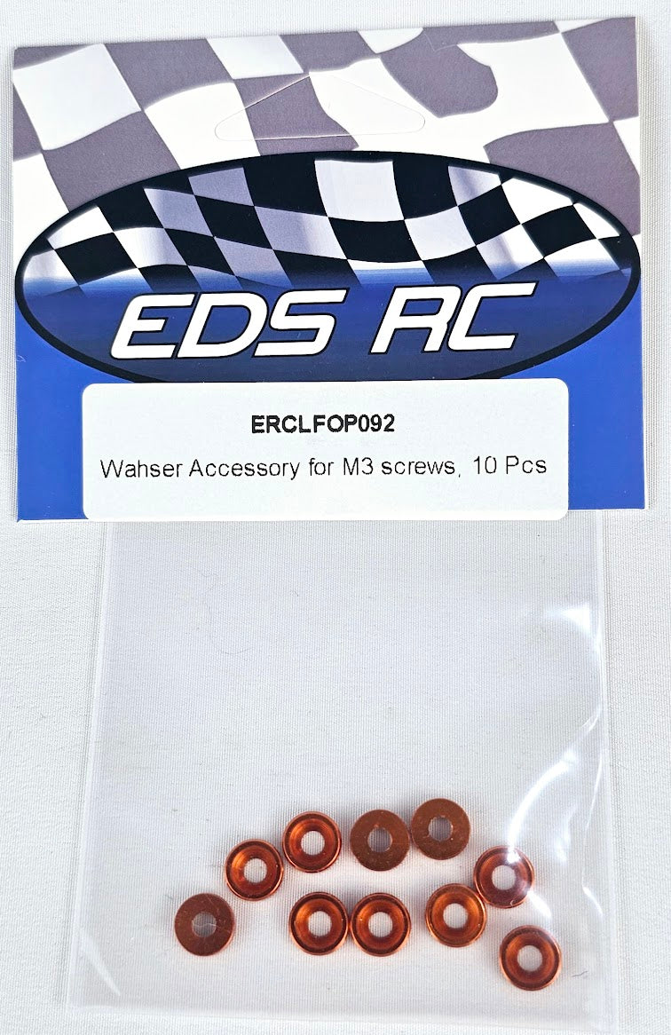 ERC Countersink Washer M3 10pcs Orange