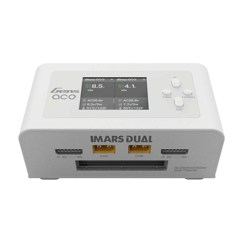 Gens Ace IMars Dual Channel 200W AC / 600W DC 15A Charger