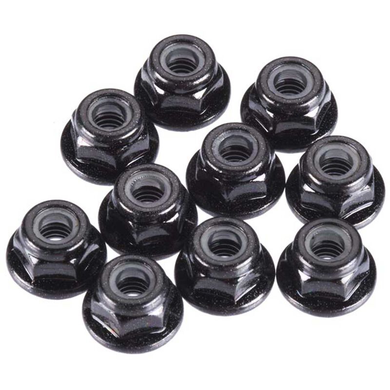 Dadi Di Bloccaggio Flangiati Tekno RC M4 – Neri Seghettati – 10 Pezzi TKR1212