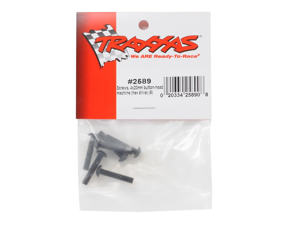 Traxxas 4x20mm Button Head Machine Screws (6)