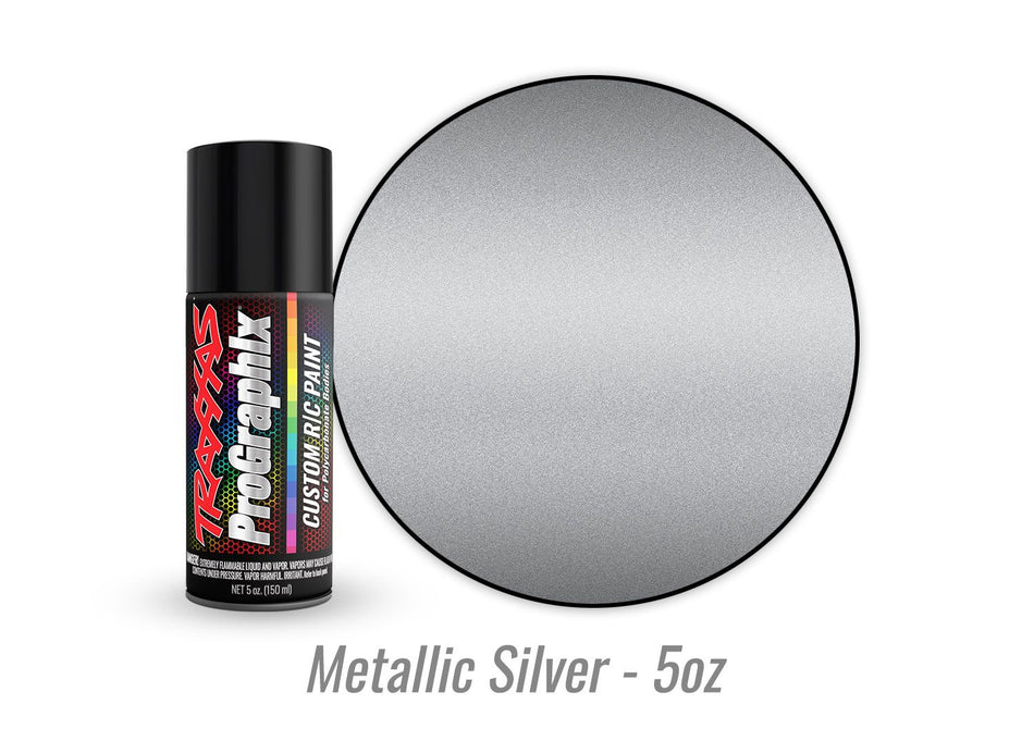 Traxxas Body Paint, ProGraphix®, Metallic Silver 5oz 5073