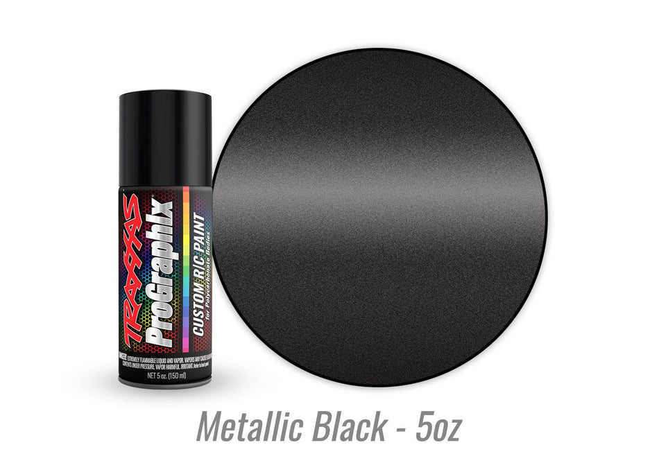 Traxxas Body Paint, ProGraphix®, Metallic Black 5oz 5075