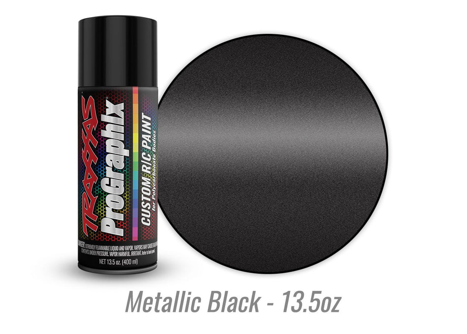 Traxxas Body Paint, ProGraphix®, Metallic Black 13.5oz 5075X