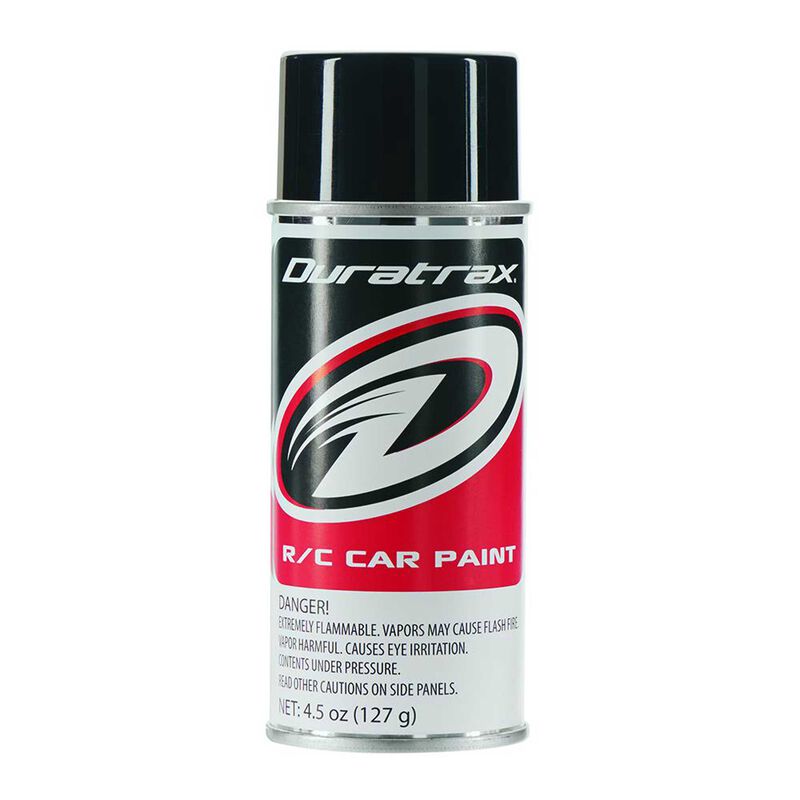 Duratrax Polycarb Spray, Basic Black, 4.5 oz 4250
