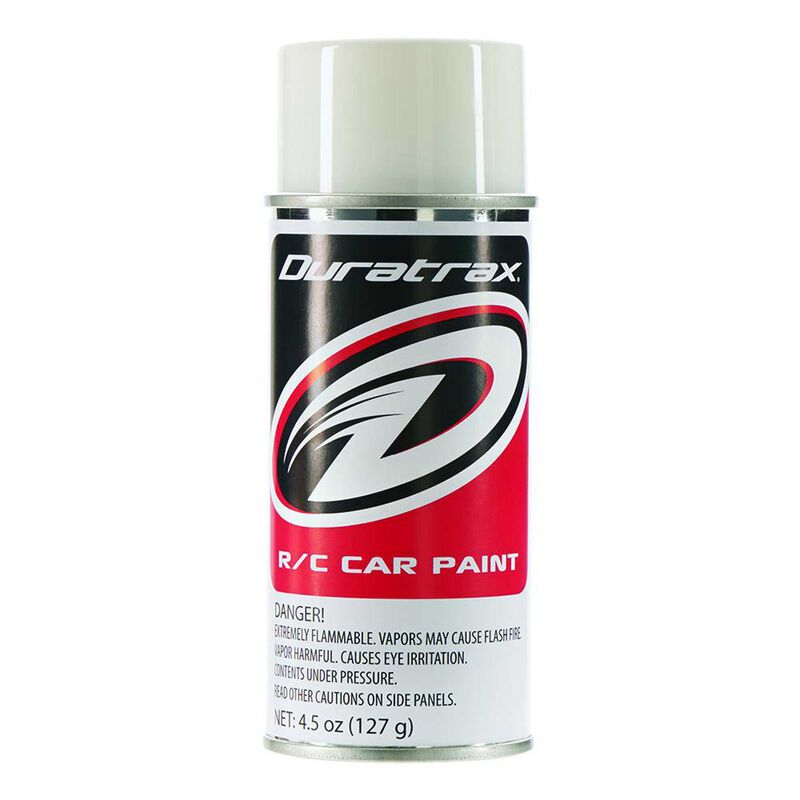 Duratrax Polycarb Spray, Bright White, 4.5 oz 4251