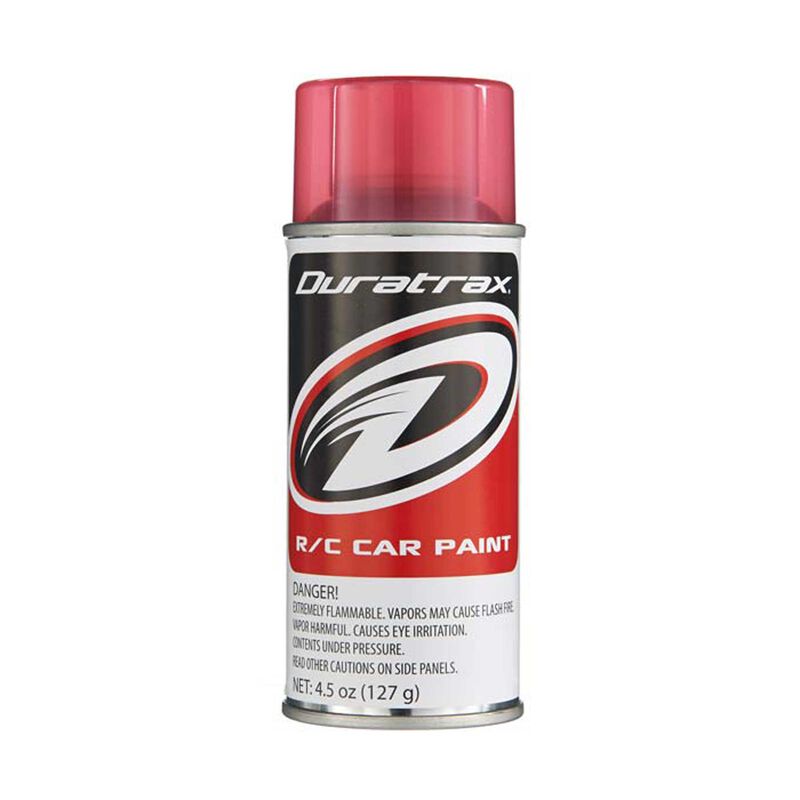 Duratrax Polycarb Spray, Candy Red, 4.5 oz 4271