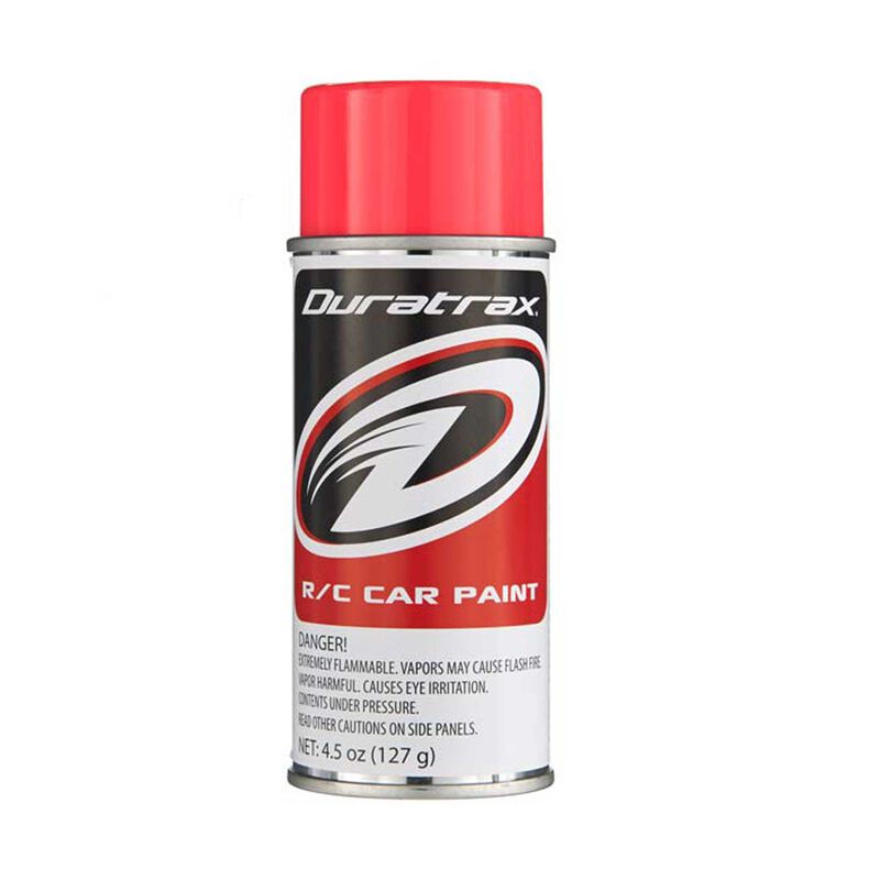Duratrax Polycarb Spray, Fluorescent Red, 4.5 oz 4277