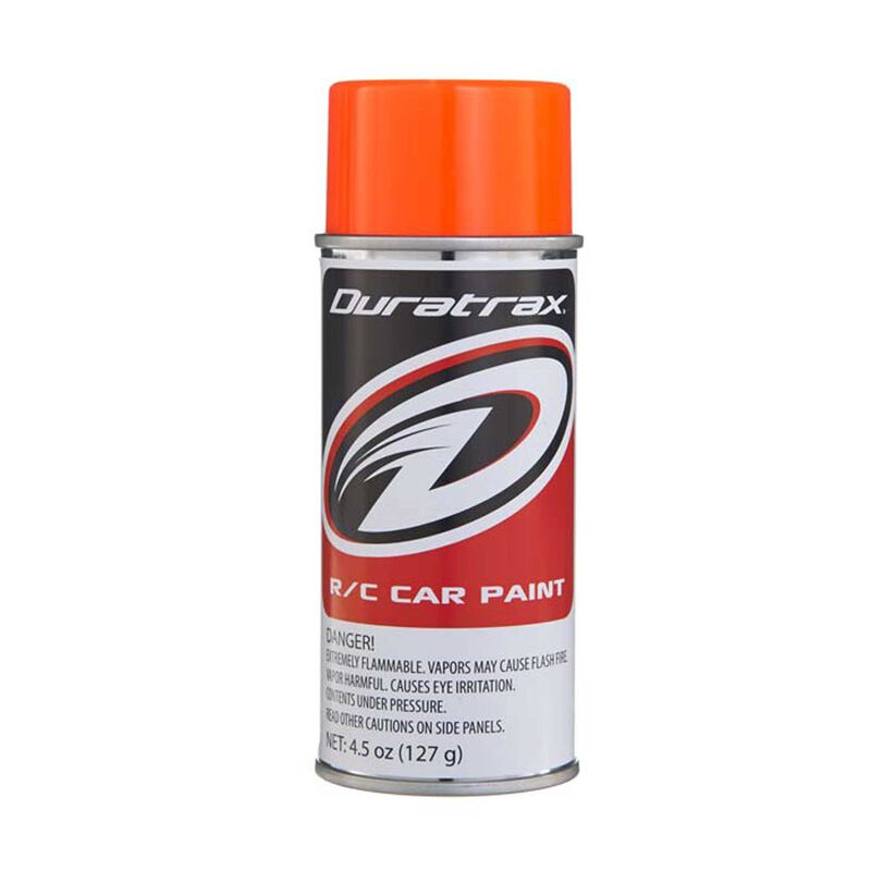 Duratrax Polycarb Spray, Fluorescent Orange, 4.5 oz 4278