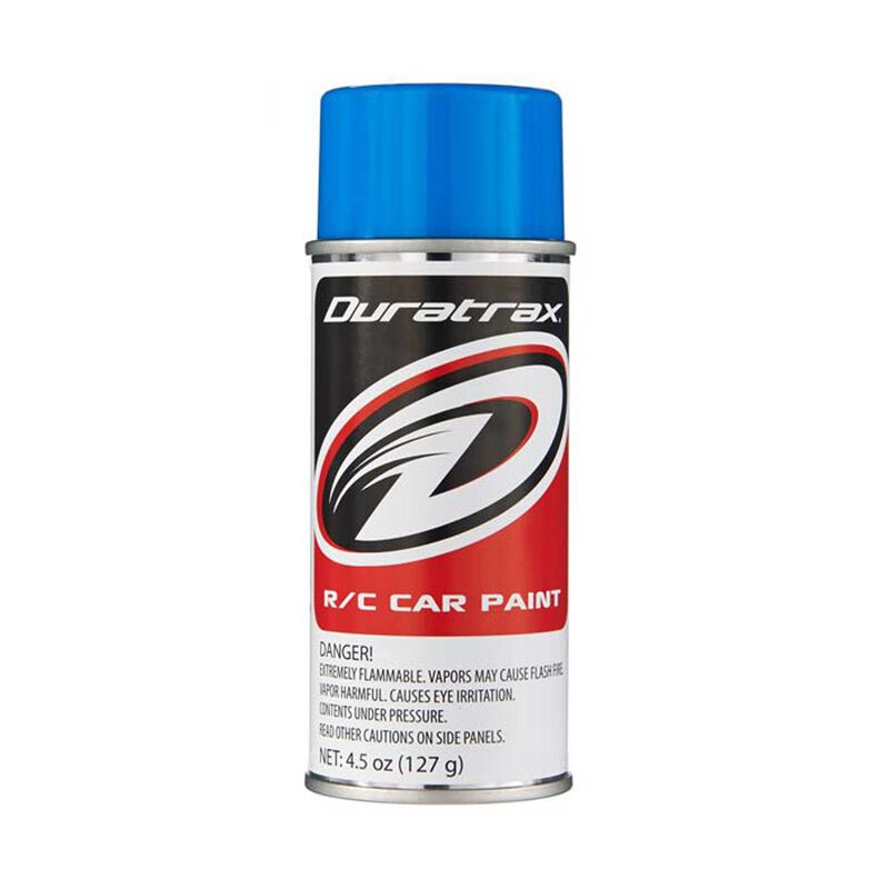 Duratrax Polycarb Spray, Fluorescent Blue, 4.5 oz 4282