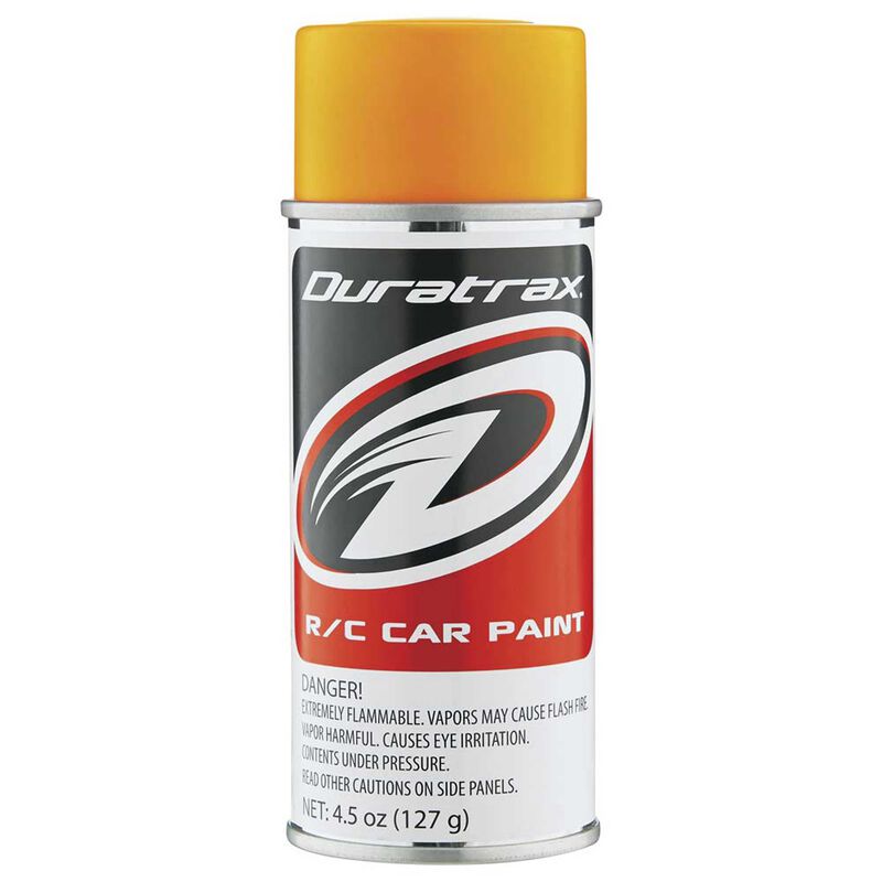 Duratrax Polycarb Spray, Fluorescent Bright Orange, 4.5oz 4283