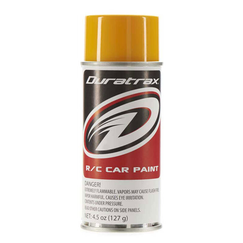 Duratrax Polycarb Spray, Bright Yellow, 4.5 oz 4285