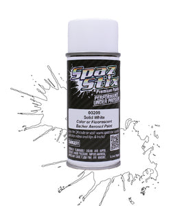 Spaz Stix Solid White/Backer, Aerosol Paint, 3.5oz Can SZX00209