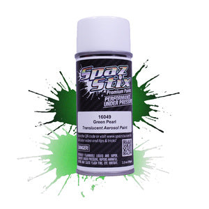 Spaz Stix Green Pearl Aerosol Paint, 3.5oz Can SZX16049