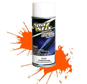 Spaz Stix Fireball Orange Fluorescent Aerosol Paint, 3.5oz Can SZX02109
