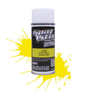 Spaz Stix Solid Yellow Aerosol Paint, 3.5oz Can SZX12409