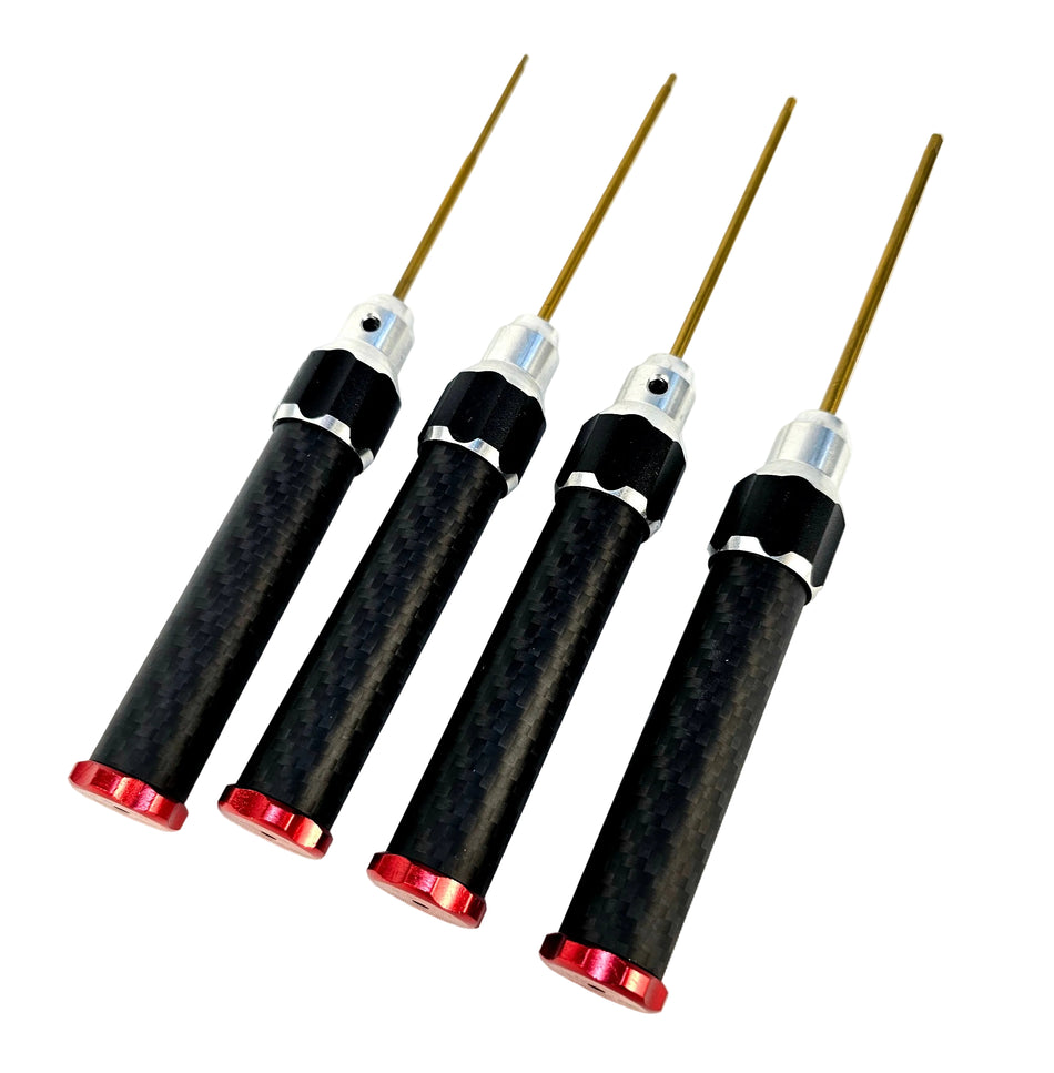 ERC Carbon Fiber Handle Titanium Hex Set 4 Pcs