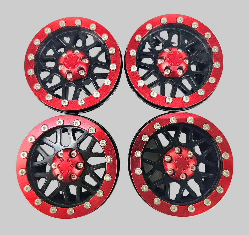 ERC 1.9 CNC Beadlocks Red/ Black