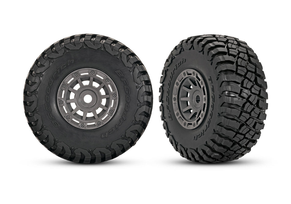 1.4" Gray Wheels w/ BFG Mud-Terrain Tires (2)
