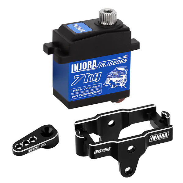 *INJORA 7KG High Voltage Waterproof 2065 Digital Servo with Mount for 1/18 TRX4M Upgrade
