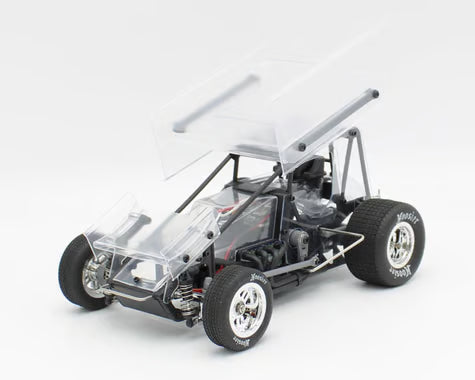 1RC Racing Sprint Car 4.0 1/18 Brushless RTR 2WD Oval Racer (Clear) w/2.4GHz Radio, Battery & Charger