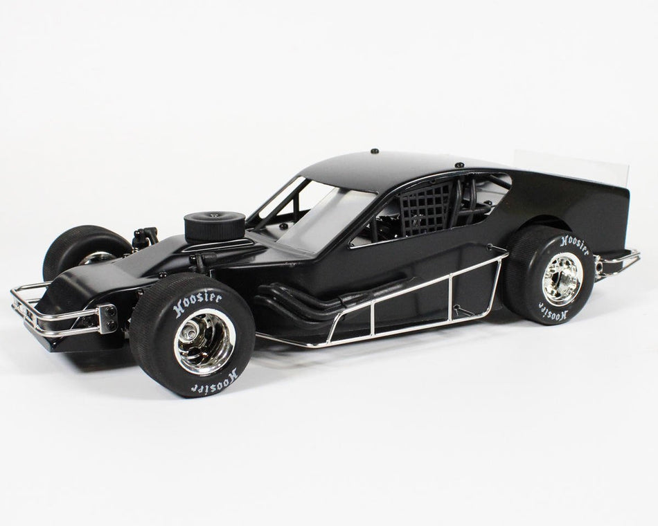 1RC Racing Asphalt Modified 2.0 1/18 Brushless RTR 2WD Oval Racer (Black) w/2.4GHz Radio, Battery & Charger