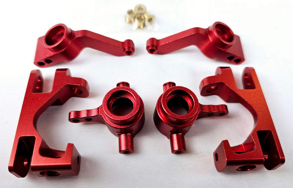 ERC 1/10 Slash 4X4 Slash Aluminum C-Hubs, Steering Blocks and Rear Bearing Carriers