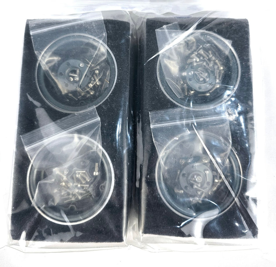 ERC Aluminum 1.9 Bead locks Crawler Silver/Titanium