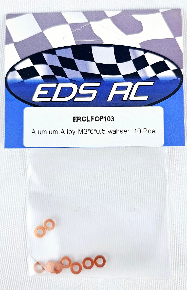 ERC Aluminum Spacers M3*6*.05mm (10pcs) Orange