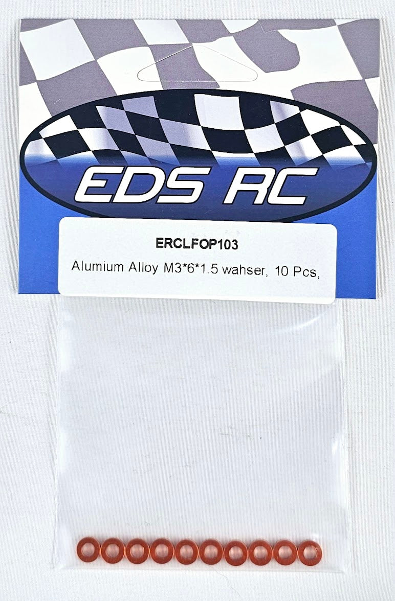 ERC Aluminum Spacers M3*6*1.5mm (10pcs) Orange