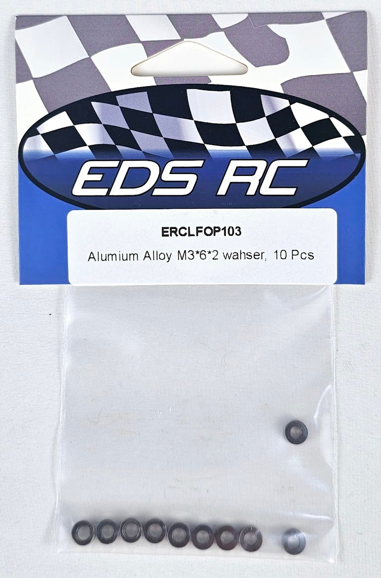 ERC Aluminum Spacers M3*6*2mm (10pcs) Titanium
