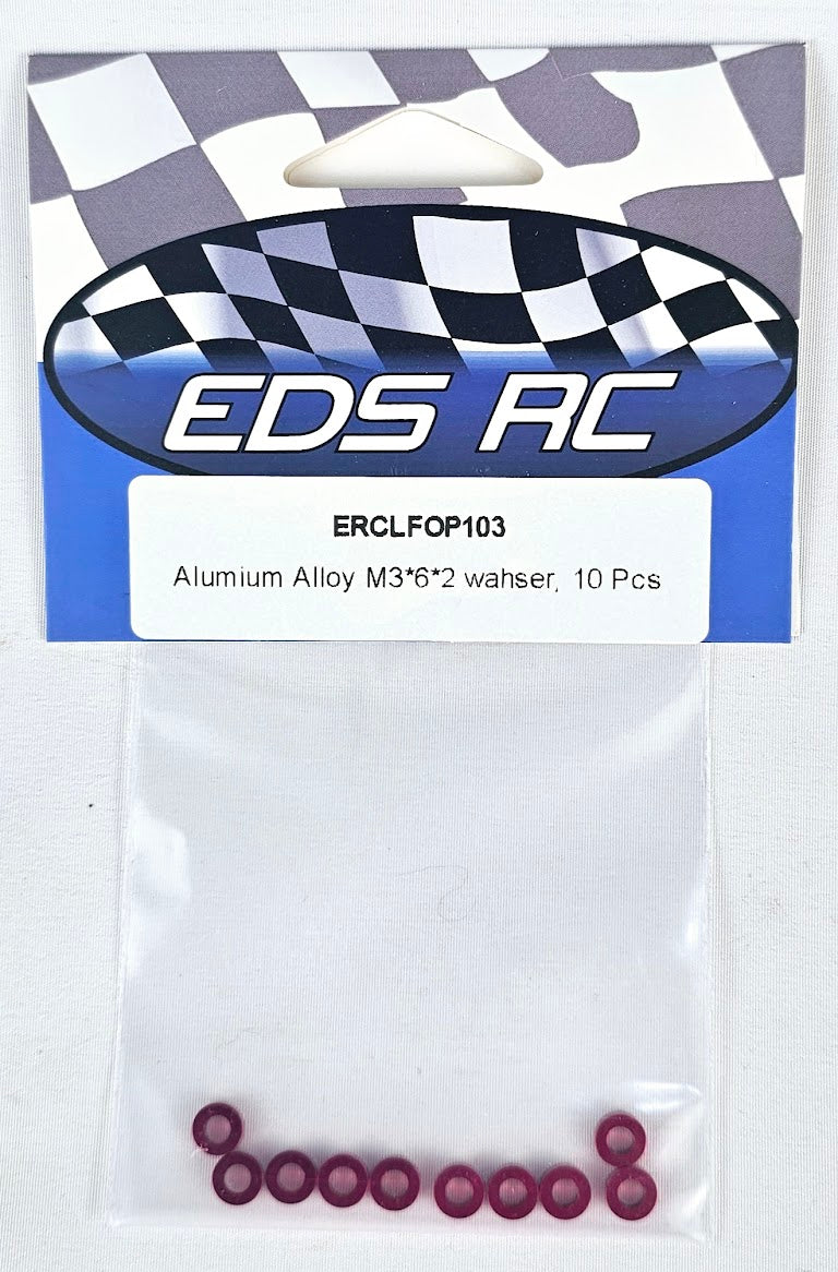 ERC Aluminum Spacers M3*6*2mm (10pcs) Pink