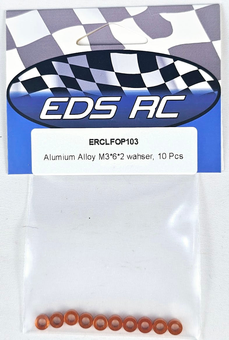 ERC Aluminum Spacers M3*6*2mm (10pcs) Orange