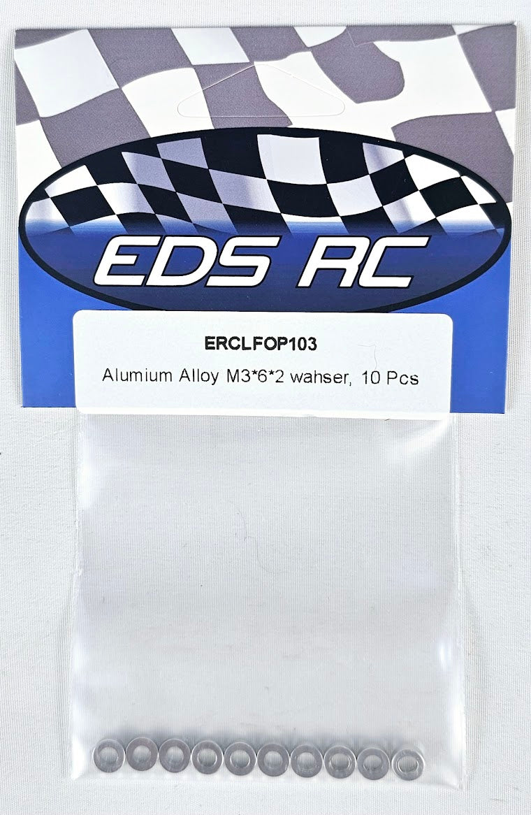 ERC Aluminum Spacers M3*6*2mm (10pcs) Silver