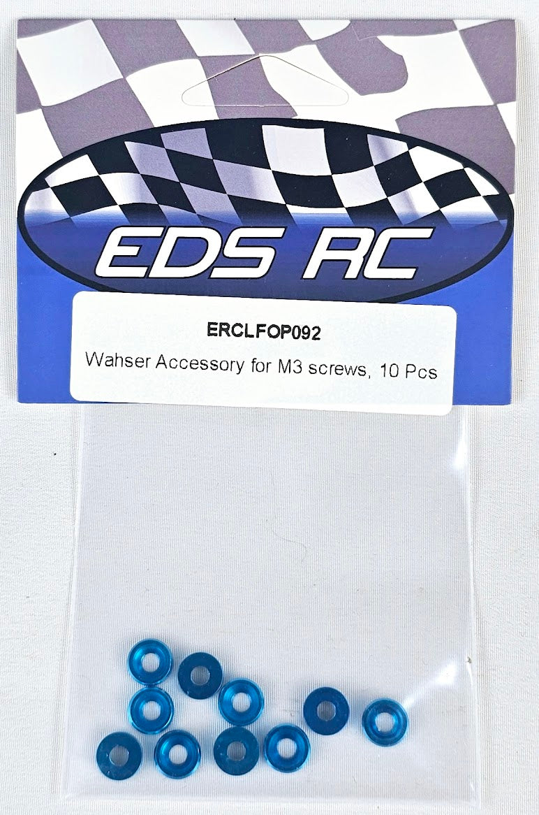 ERC Countersink Washer M3 10pcs Light Blue