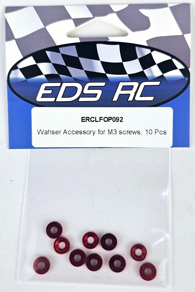 ERC Countersink Washer M3 10pcs Red