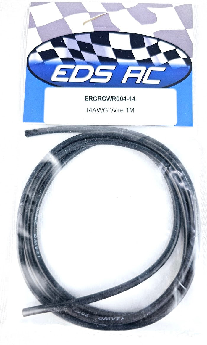ERC 14AWG Wire 1M Black