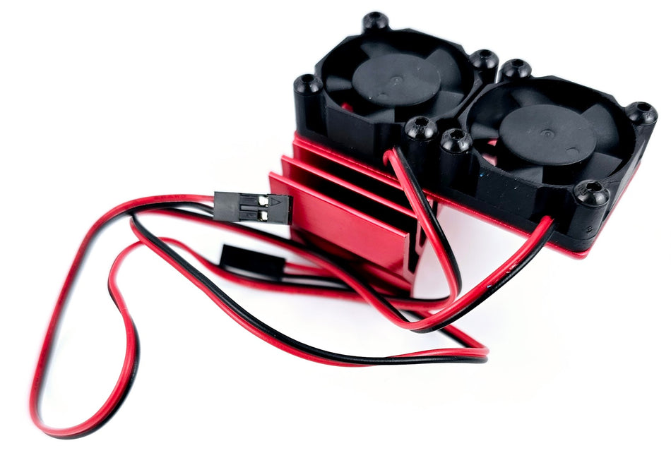 ERC Dual Cooling Fan for 540/550 Motors Red