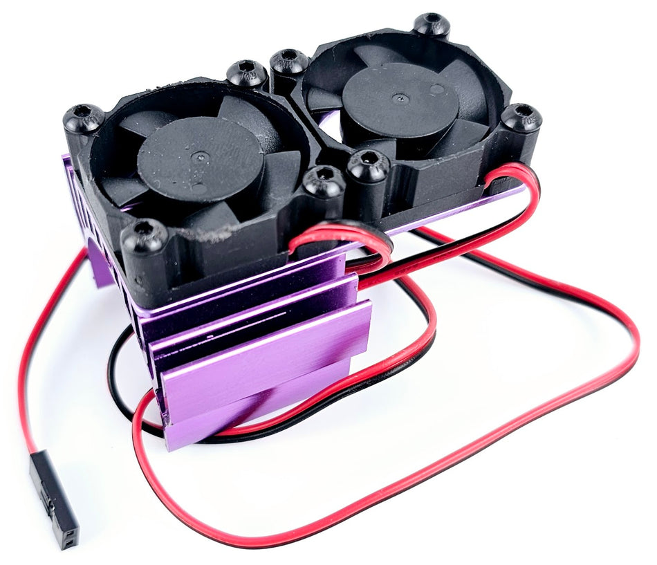ERC Dual Cooling Fan for 540/550 Motors Purple