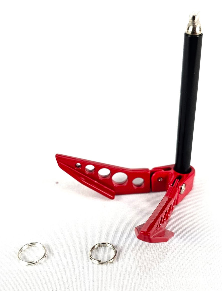 ERC Red Aluminum 1/10 Crawler Foldable Winch Anchor