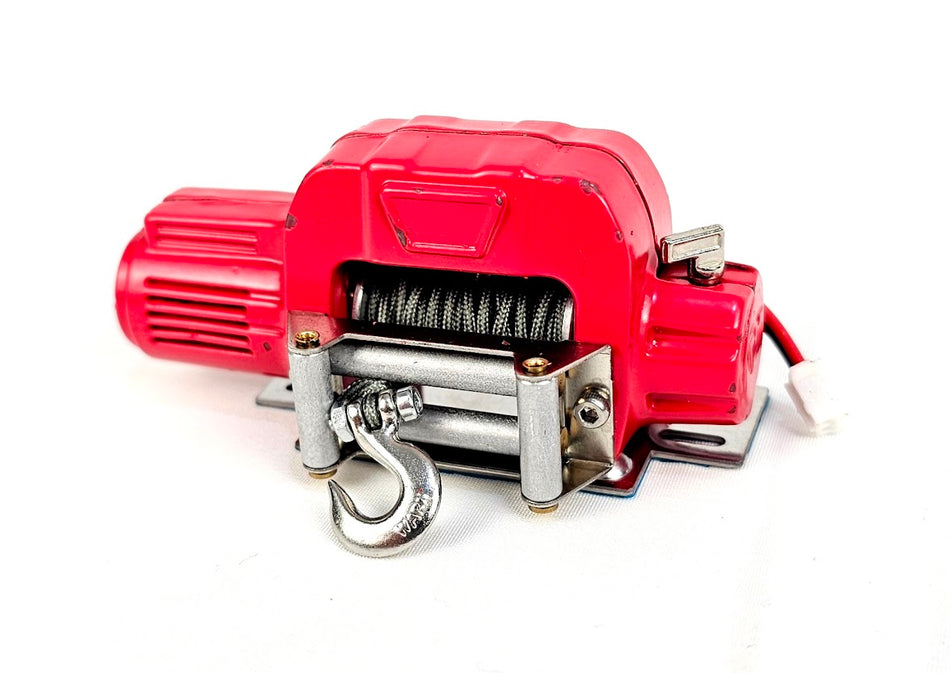 ERC 1/10 Metal Electric Winch Red