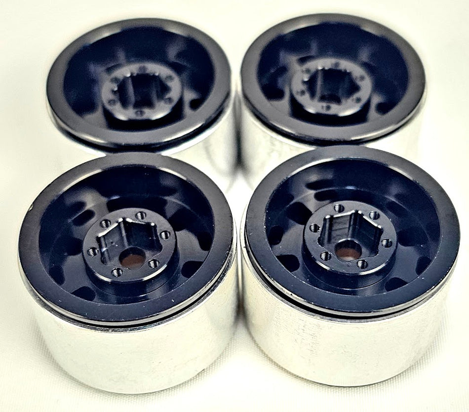 ERC 1.0" Metal Beadlock Wheels (Gold/Black) TRX4M/SCX24 (4)