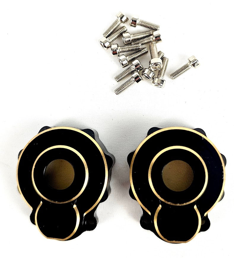 ERC Brass Outer Portal Housing Covers TRX-4 (2)