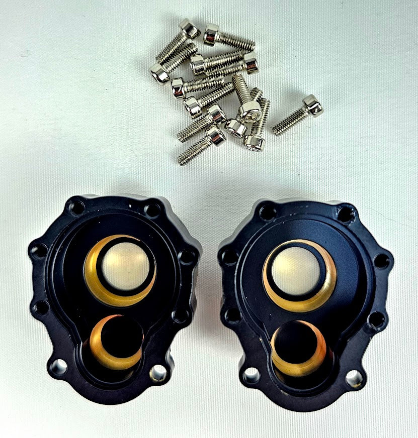 ERC Brass Outer Portal Housing Covers TRX-4 (2)