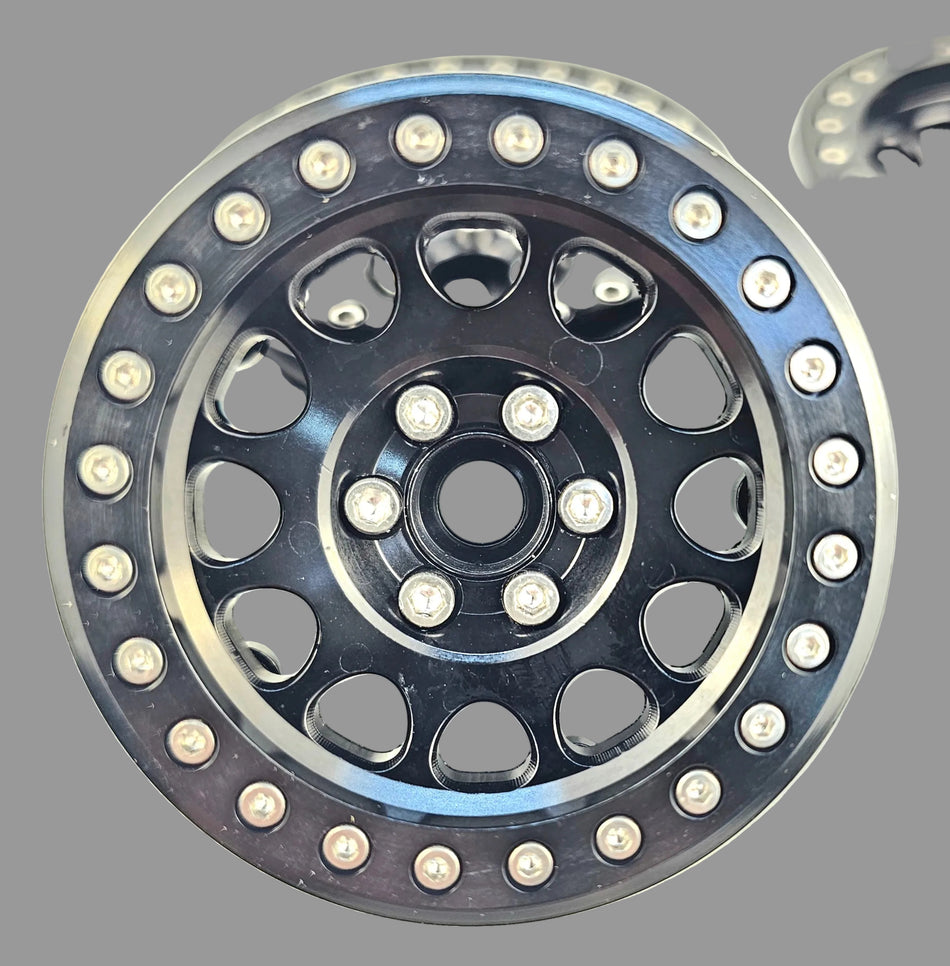 ERC 2.2 Beadlock Wheels Black (4)
