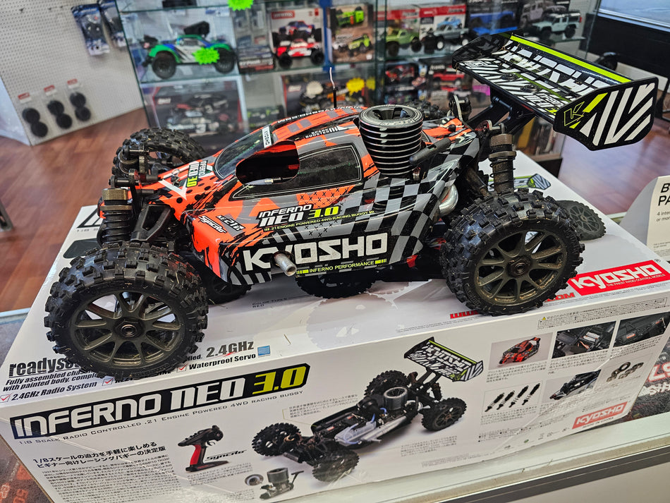 Kyosho 1:8 Scale Radio Controlled GP Powered Racing Buggy Readyset INFERNO NEO 3.0
