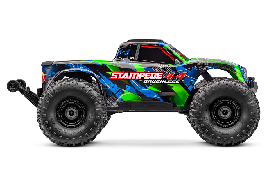 Traxxas Stampede® 4x4 VX3 1/10 RTR 4WD Brushless Monster Truck (Green) w/VX3 ESC, TQi™ Sport 2.4GHz Radio & TSM®